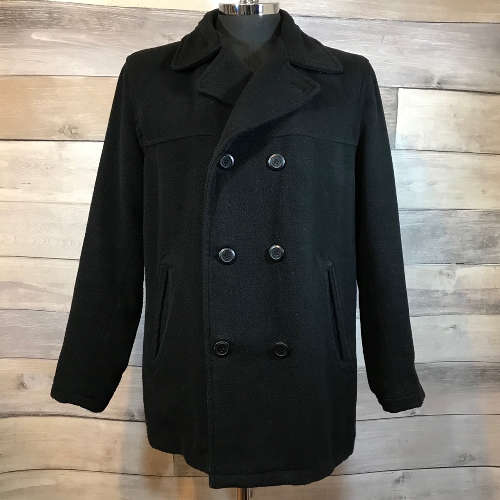 🚫 SOLD 🚫 COLUMBIA black pea coat size L